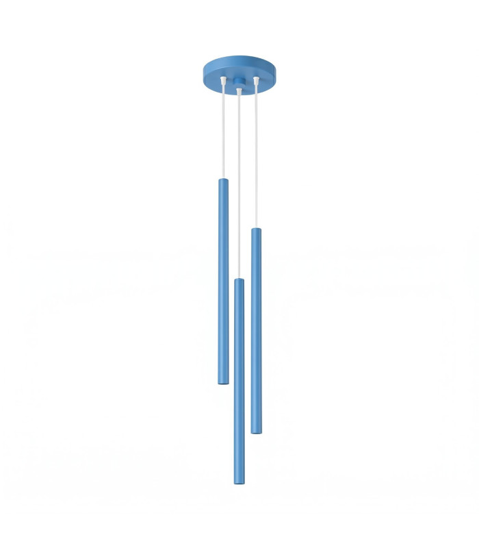 Pastelo Cluster Pendant Ceiling Light Blue 3x G9-1