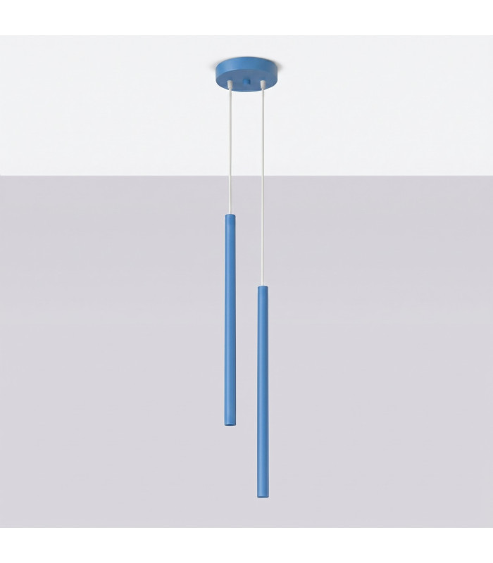 Pastelo Cluster Pendant Ceiling Light Blue 2x G9-2