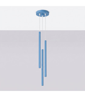Pastelo Cluster Pendant Ceiling Light Blue 3x G9-2
