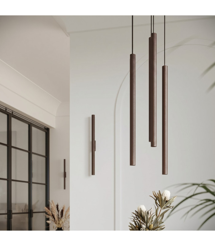 Pastelo Cluster Pendant Ceiling Light Brown 3x G9-9
