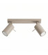 Ring Twin Ceiling Spotlight Taupe 2x GU10-1