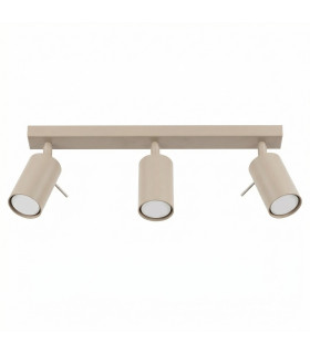 Ring Ceiling Spotlight Bar Taupe 3x GU10-1