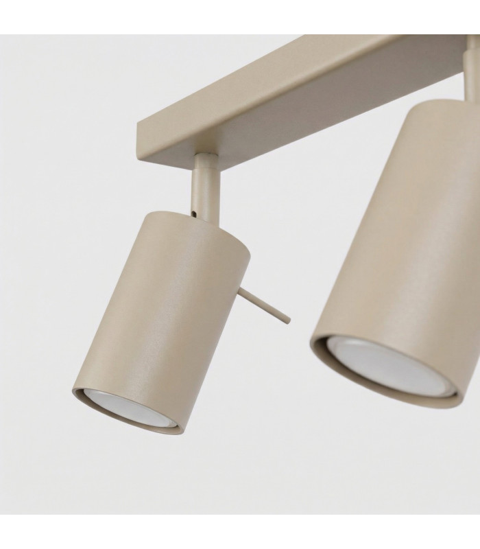 Ring Twin Ceiling Spotlight Taupe 2x GU10-7