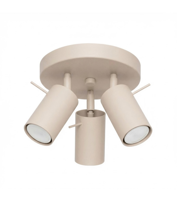 Ring Ceiling Spotlight Clusters Taupe 3x GU10-1