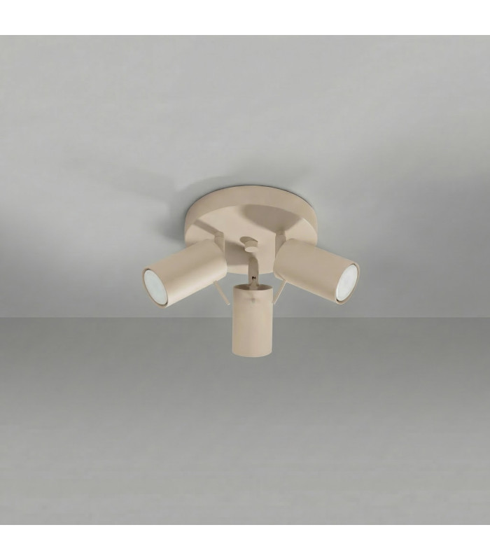 Ring Ceiling Spotlight Clusters Taupe 3x GU10-2