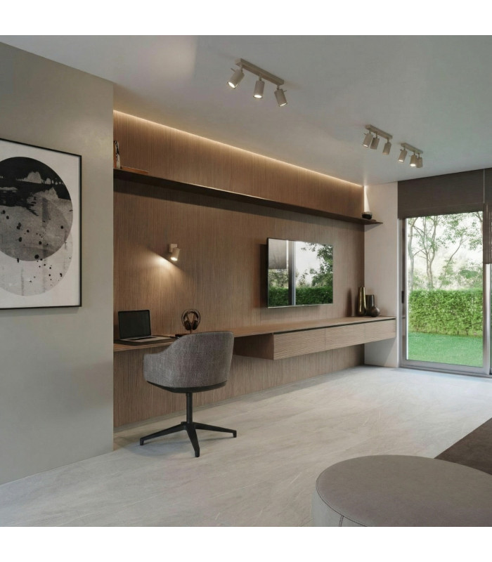 Ring Twin Ceiling Spotlight Taupe 2x GU10-13