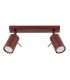 Ring Twin Ceiling Spotlight Burgundy 2x GU10-1