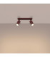 Ring Twin Ceiling Spotlight Burgundy 2x GU10-3