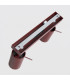 Ring Twin Ceiling Spotlight Burgundy 2x GU10-4