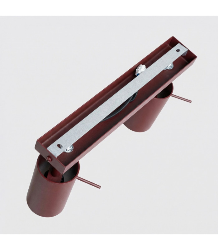 Ring Twin Ceiling Spotlight Burgundy 2x GU10-4