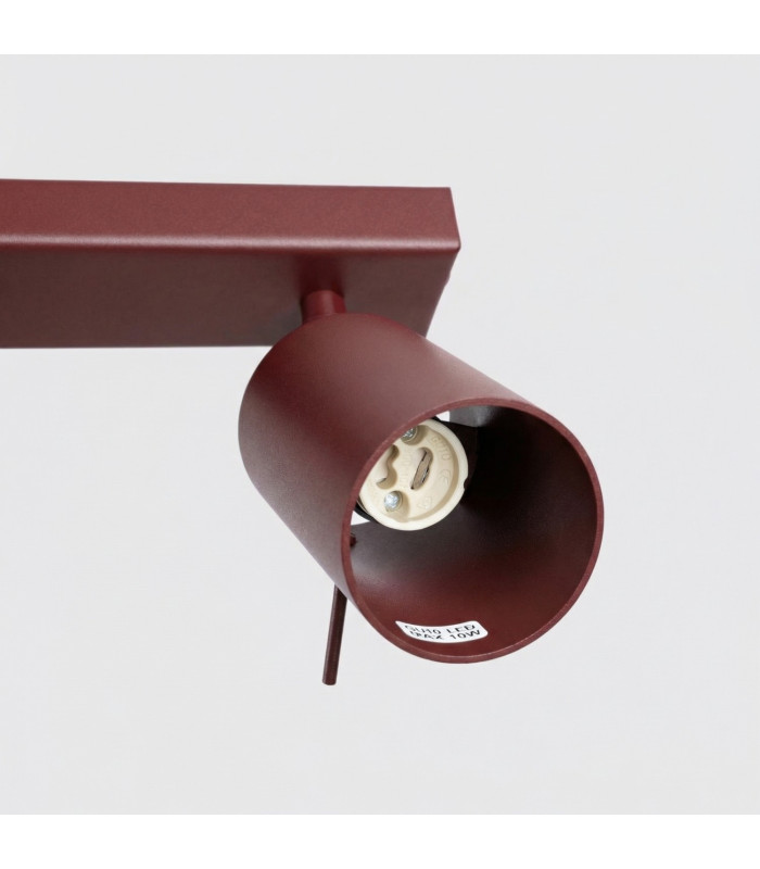 Ring Twin Ceiling Spotlight Burgundy 2x GU10-5