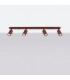 Ring Ceiling Spotlight Bar Burgundy 4x GU10-2
