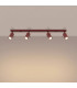 Ring Ceiling Spotlight Bar Burgundy 4x GU10-3