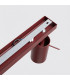 Ring Ceiling Spotlight Bar Burgundy 4x GU10-4