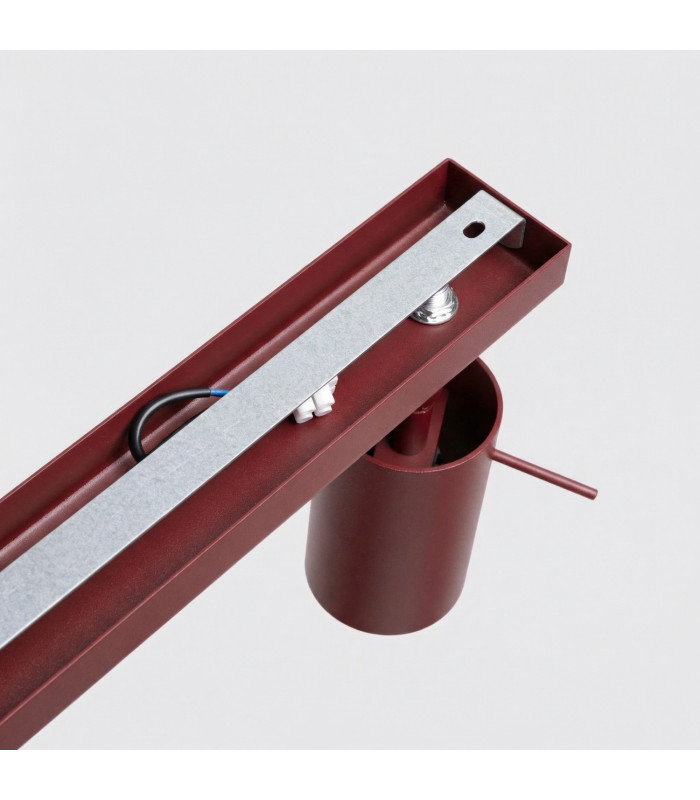 Ring Ceiling Spotlight Bar Burgundy 4x GU10-4