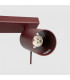 Ring Ceiling Spotlight Bar Burgundy 4x GU10-5