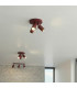 Ring Ceiling Spotlight Clusters Burgundy 3x GU10-8