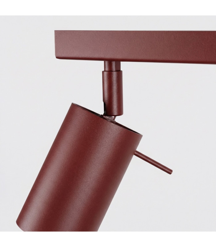 Ring Ceiling Spotlight Bar Burgundy 4x GU10-8