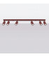Ring Ceiling Spotlight Bar Burgundy 6x GU10-2