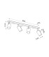 Ring Ceiling Spotlight Bar Burgundy 4x GU10-9