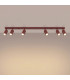 Ring Ceiling Spotlight Bar Burgundy 6x GU10-3