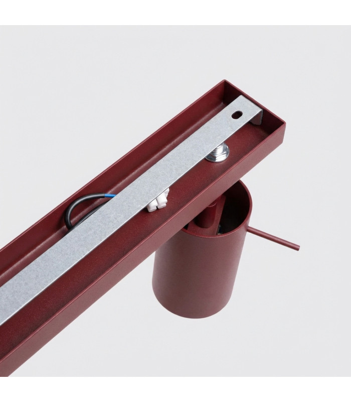 Ring Ceiling Spotlight Bar Burgundy 6x GU10-4