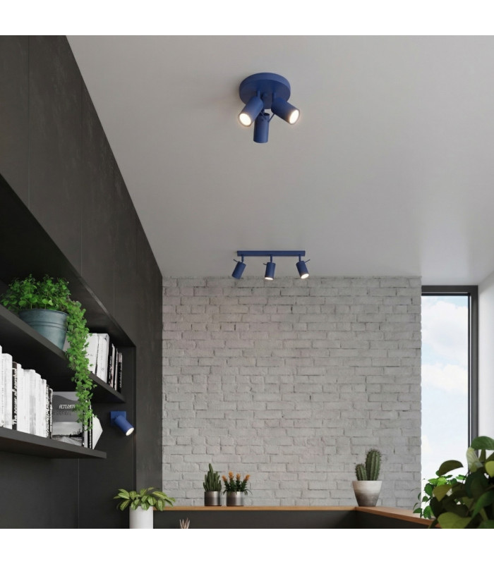 Ring Ceiling Spotlight Clusters Ultramarine 3x GU10-6