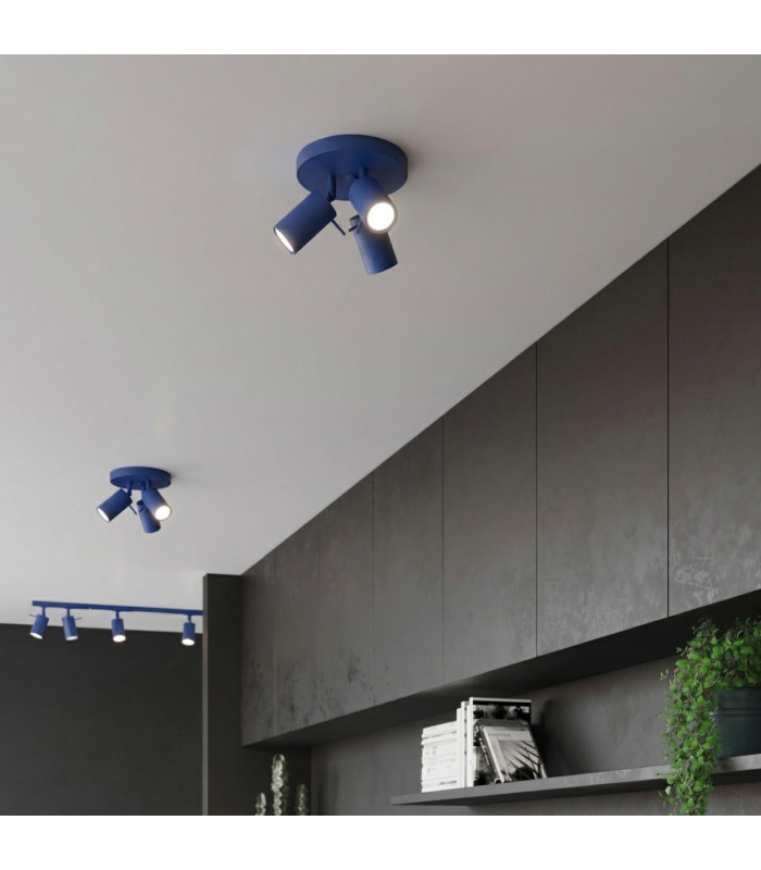 Ring Ceiling Spotlight Clusters Ultramarine 3x GU10-7