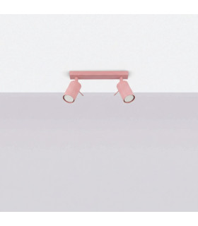 Ring Twin Ceiling Spotlight Pink 2x GU10-2