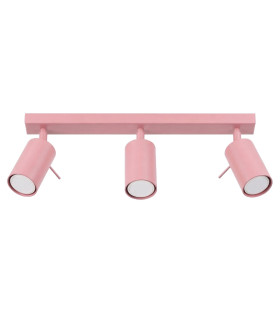 Ring Ceiling Spotlight Bar Pink 3x GU10-1