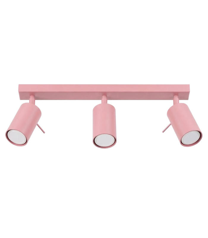 Ring Ceiling Spotlight Bar Pink 3x GU10-1