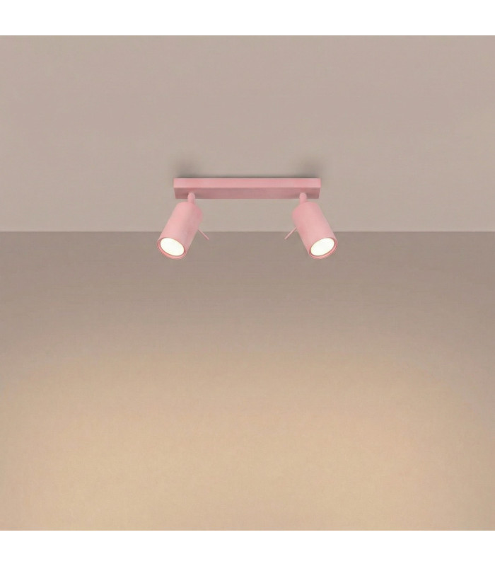 Ring Twin Ceiling Spotlight Pink 2x GU10-3