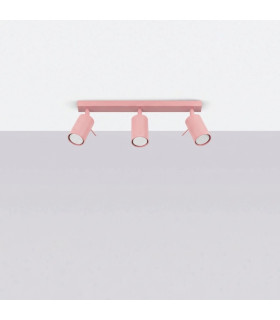 Ring Ceiling Spotlight Bar Pink 3x GU10-2