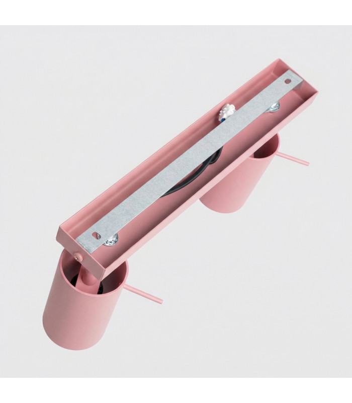 Ring Twin Ceiling Spotlight Pink 2x GU10-4