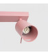 Ring Ceiling Spotlight Bar Pink 3x GU10-5