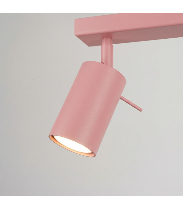 Ring Ceiling Spotlight Bar Pink 3x GU10-6