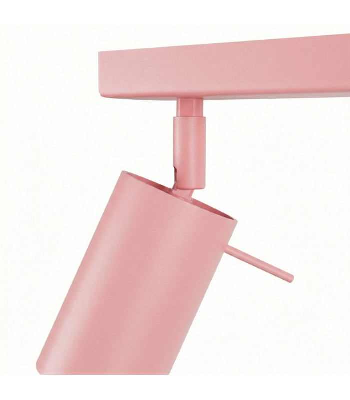 Ring Ceiling Spotlight Bar Pink 3x GU10-8