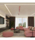 Ring Twin Ceiling Spotlight Pink 2x GU10-11