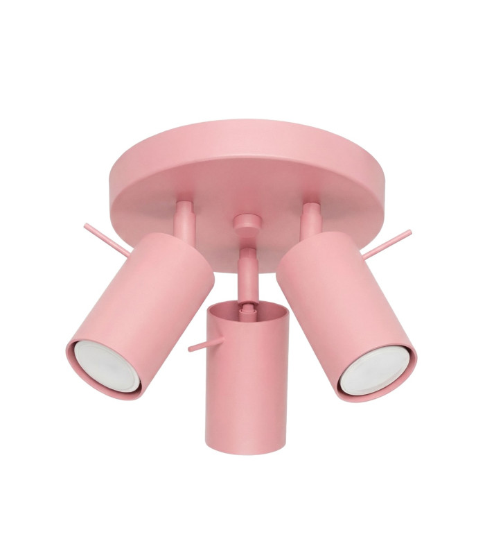 Ring Ceiling Spotlight Clusters Pink 3x GU10-1