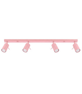 Ring Ceiling Spotlight Bar Pink 4x GU10-1