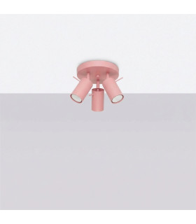 Ring Ceiling Spotlight Clusters Pink 3x GU10-2