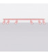 Ring Ceiling Spotlight Bar Pink 6x GU10-2