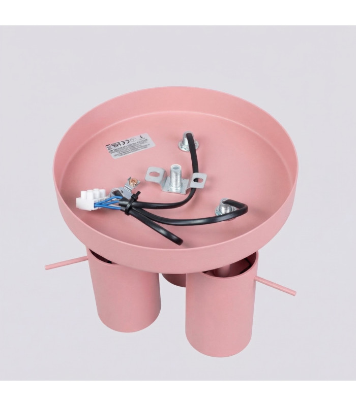 Ring Ceiling Spotlight Clusters Pink 3x GU10-4