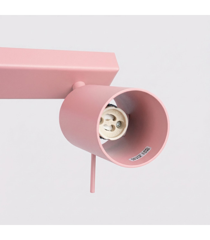Ring Ceiling Spotlight Bar Pink 4x GU10-5