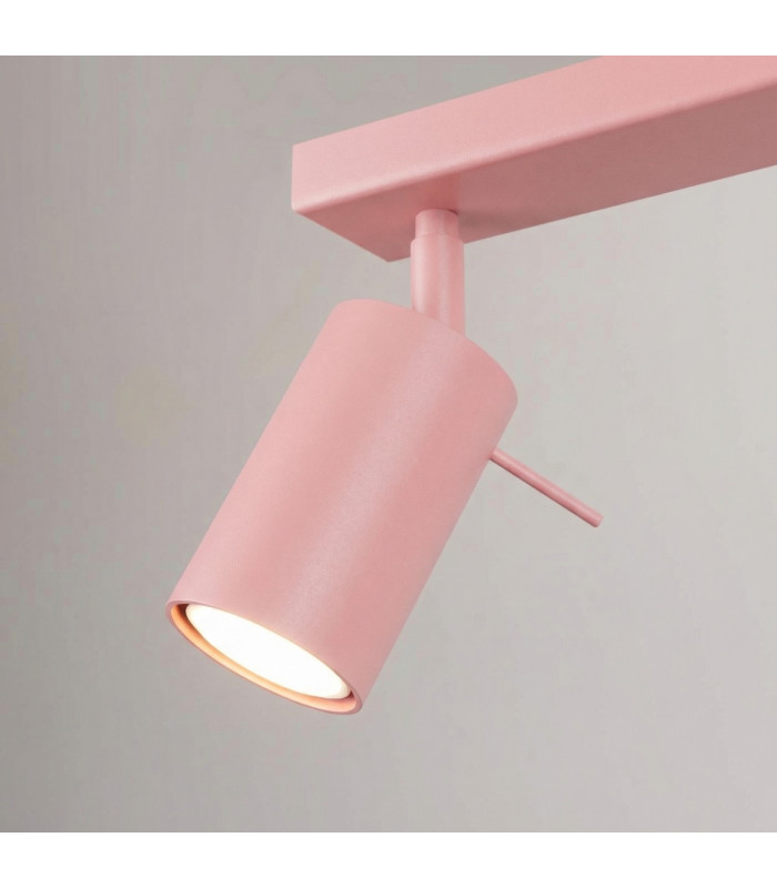 Ring Ceiling Spotlight Bar Pink 4x GU10-6