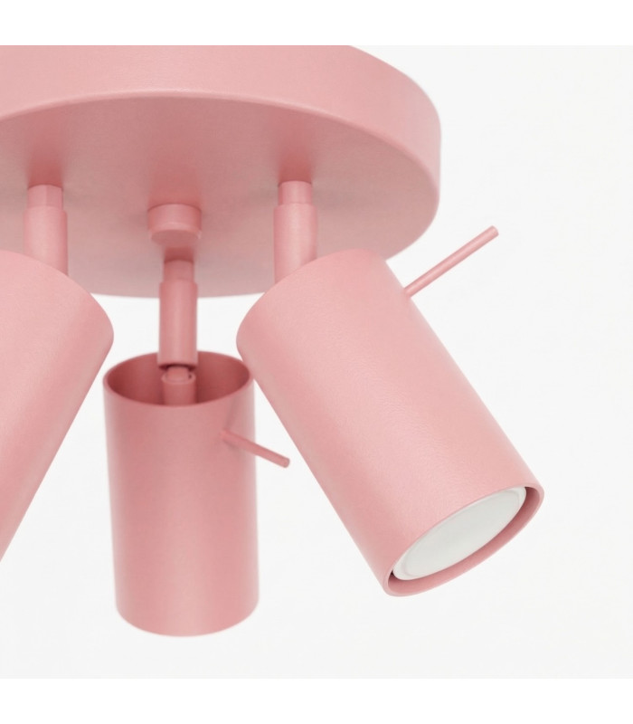 Ring Ceiling Spotlight Clusters Pink 3x GU10-7