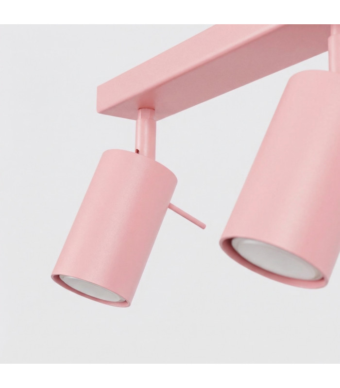 Ring Ceiling Spotlight Bar Pink 4x GU10-7