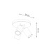 Ring Ceiling Spotlight Clusters Pink 3x GU10-8