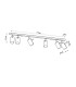 Ring Ceiling Spotlight Bar Pink 6x GU10-9