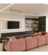 Ring Ceiling Spotlight Clusters Pink 3x GU10-11